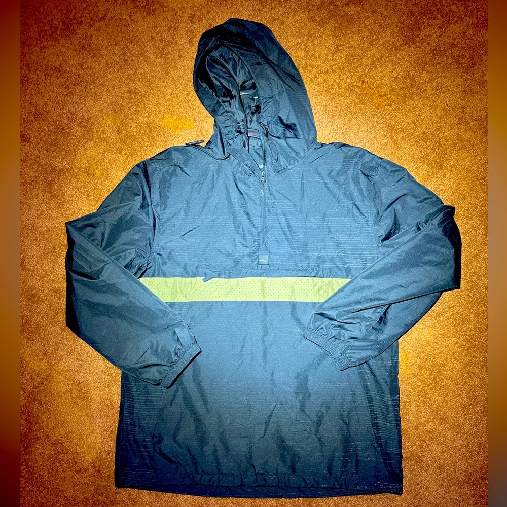 NWOT. Men’s Imperial Motion Ghost Black reflective windbreaker jacket. Size XXL.